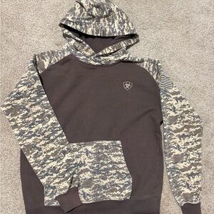Ariat Kids Camo and Brown Hoodie